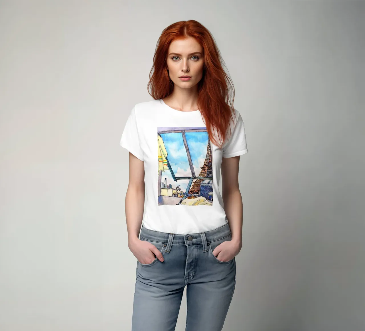 Vue de la Tour Eiffel t-shirt de C.WILL