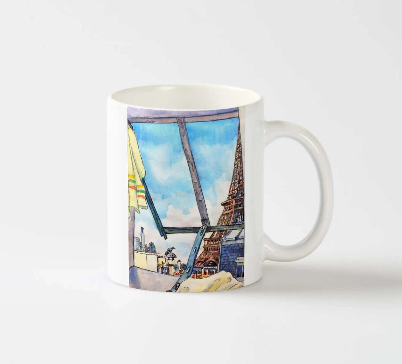 Vista sulla Torre Eiffel tazza in ceramica da C.WILL