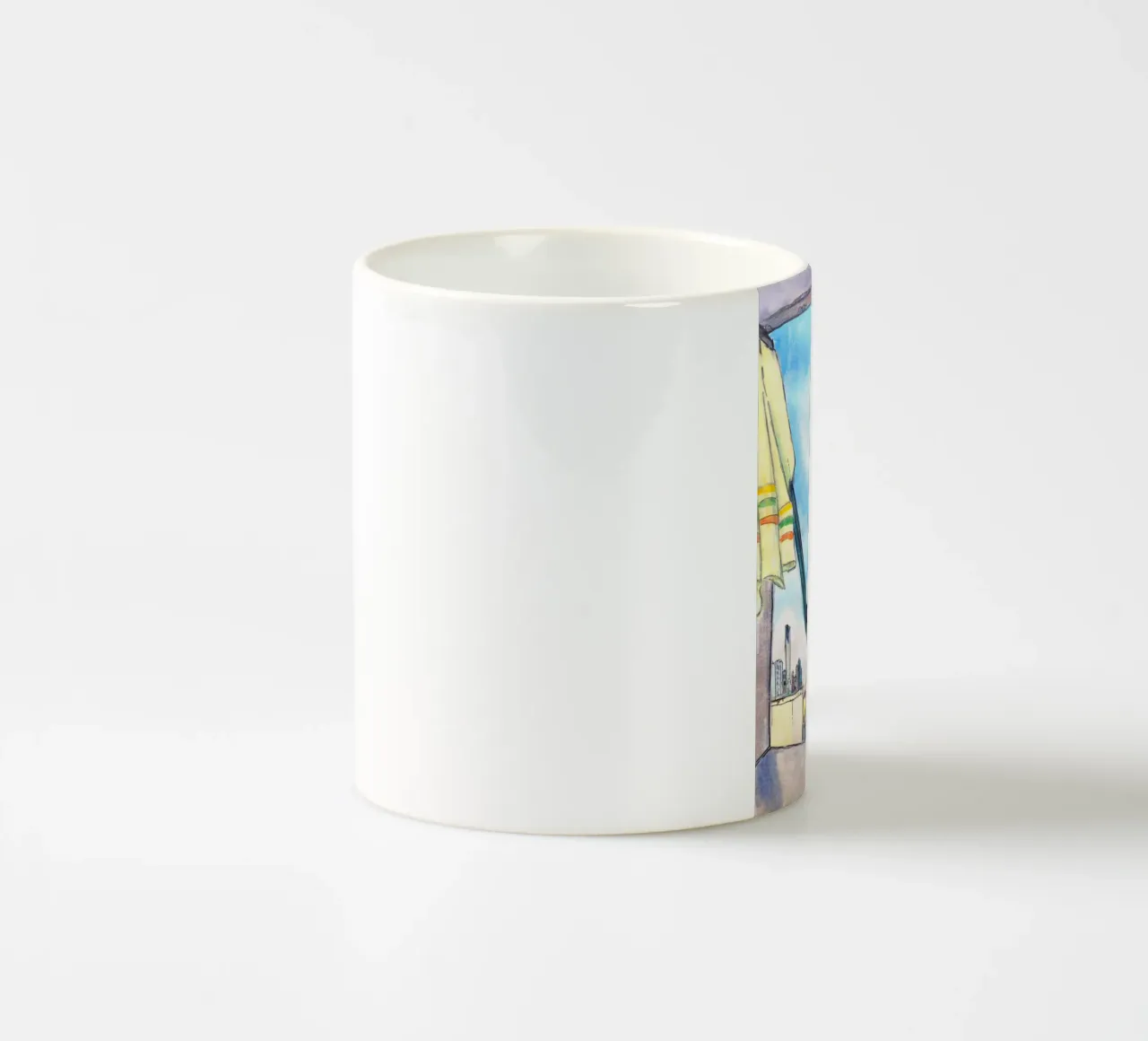 Blick auf den Eiffelturm Keramik Tasse von C.WILL