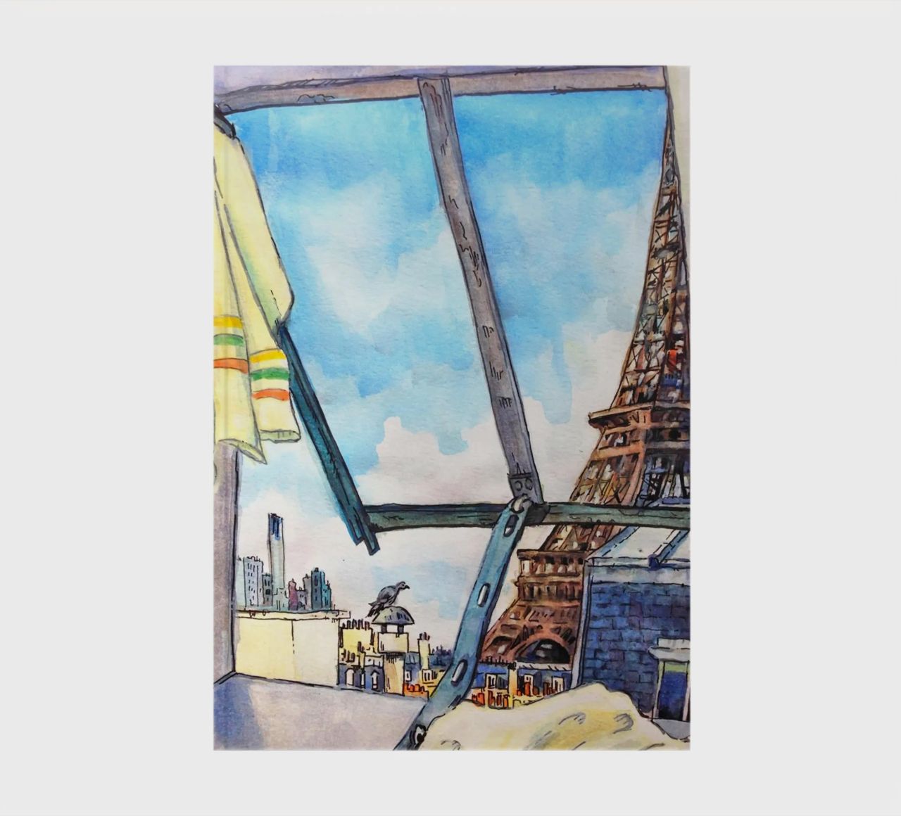 View of the Eiffel Tower notebook by C.WILL