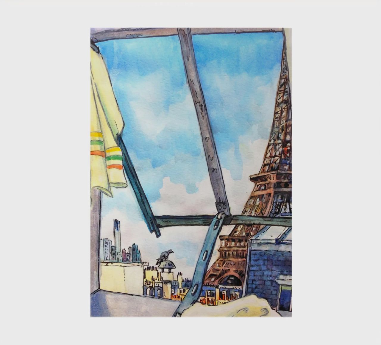 View of the Eiffel Tower notebook by C.WILL