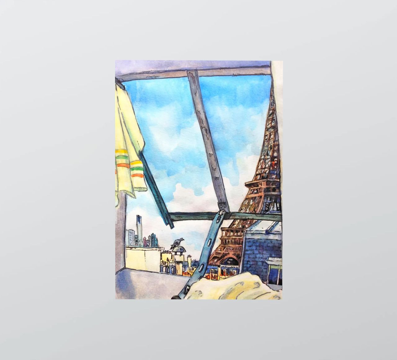 Vue de la Tour Eiffel autocollant de C.WILL