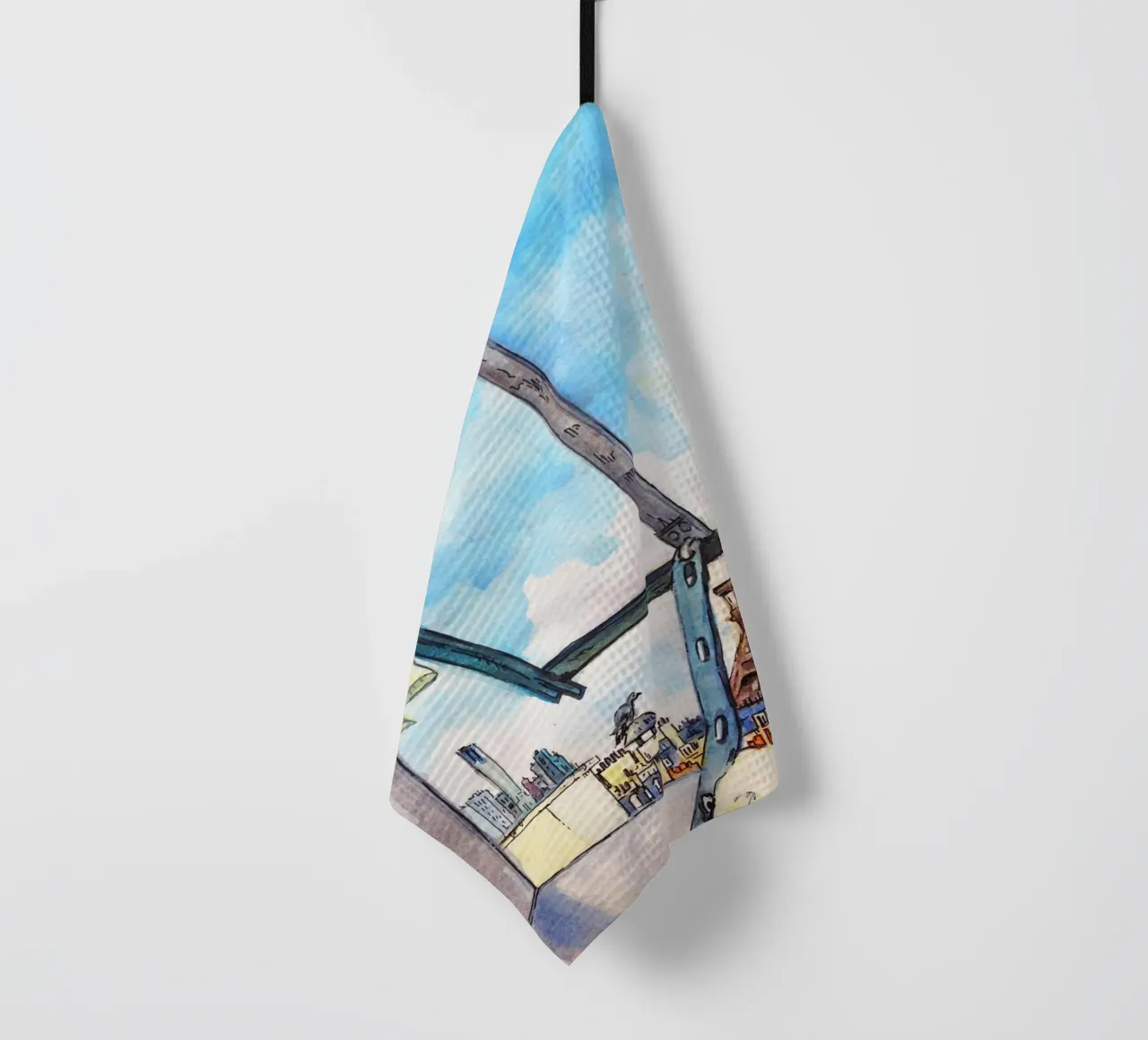 Vue de la Tour Eiffel torchon de C.WILL