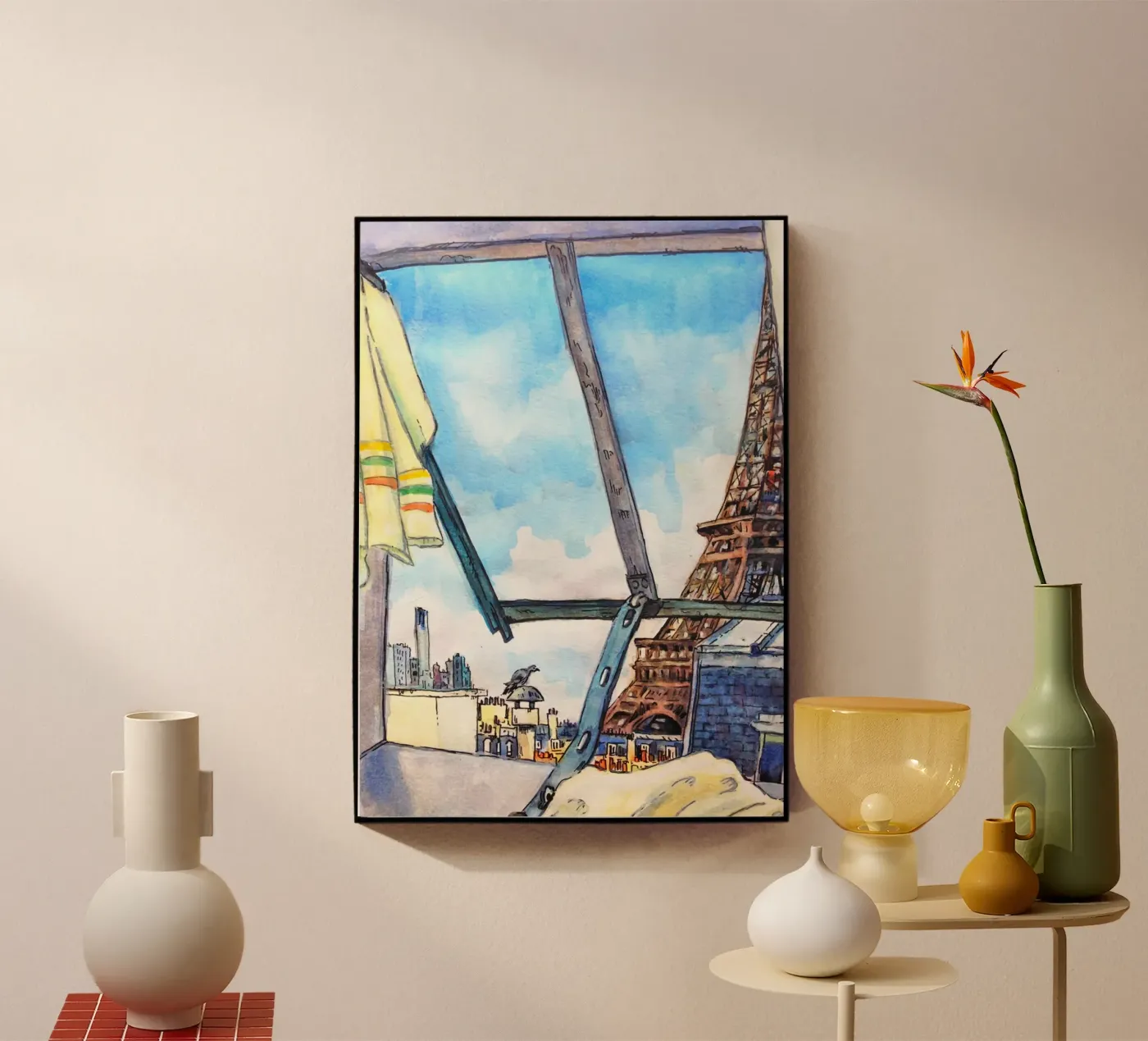 View of the Eiffel Tower plexiglass da C.WILL