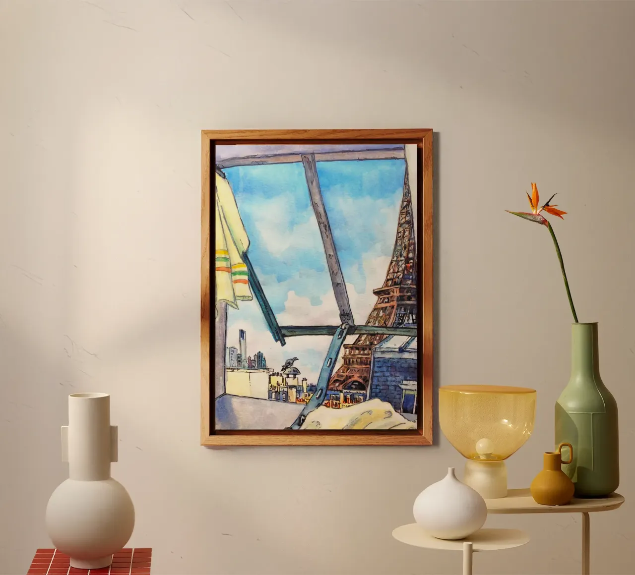 Uitzicht op de Eiffeltoren forex-plaat van C.WILL