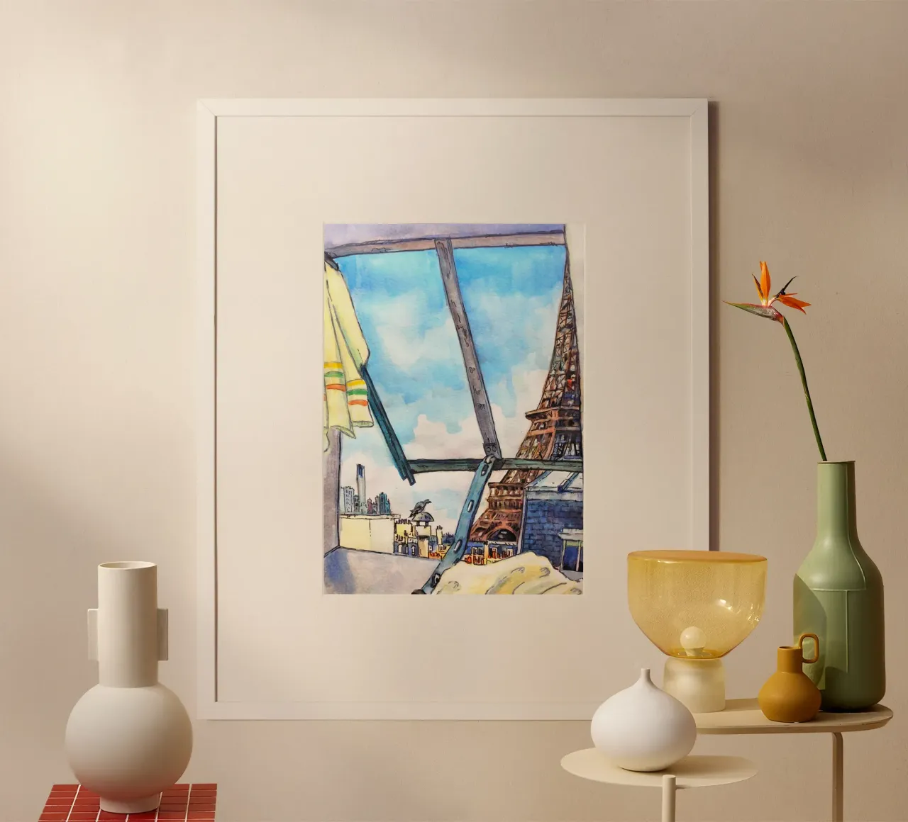 Vista sulla Torre Eiffel carta hahnemühle da C.WILL