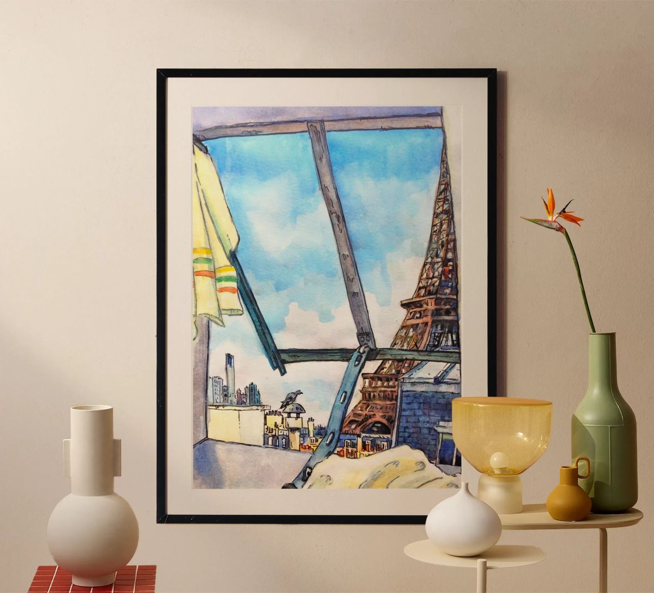 Vue de la Tour Eiffel hahnemühle de C.WILL