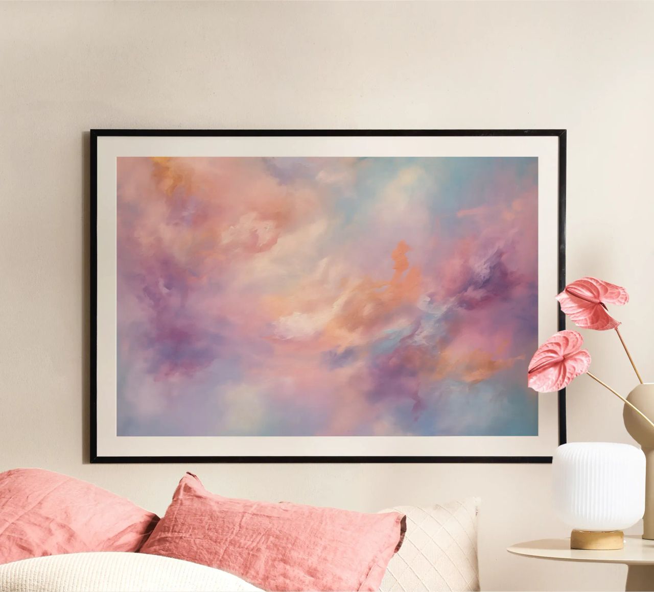 Sueño abstracto en pastel poster de Carinaprint