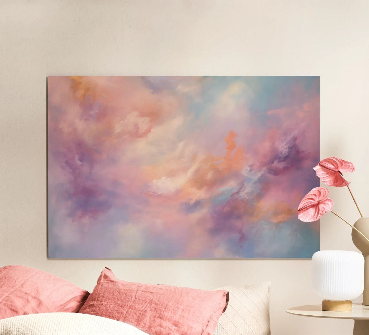 Sueño abstracto en pastel poster de Carinaprint