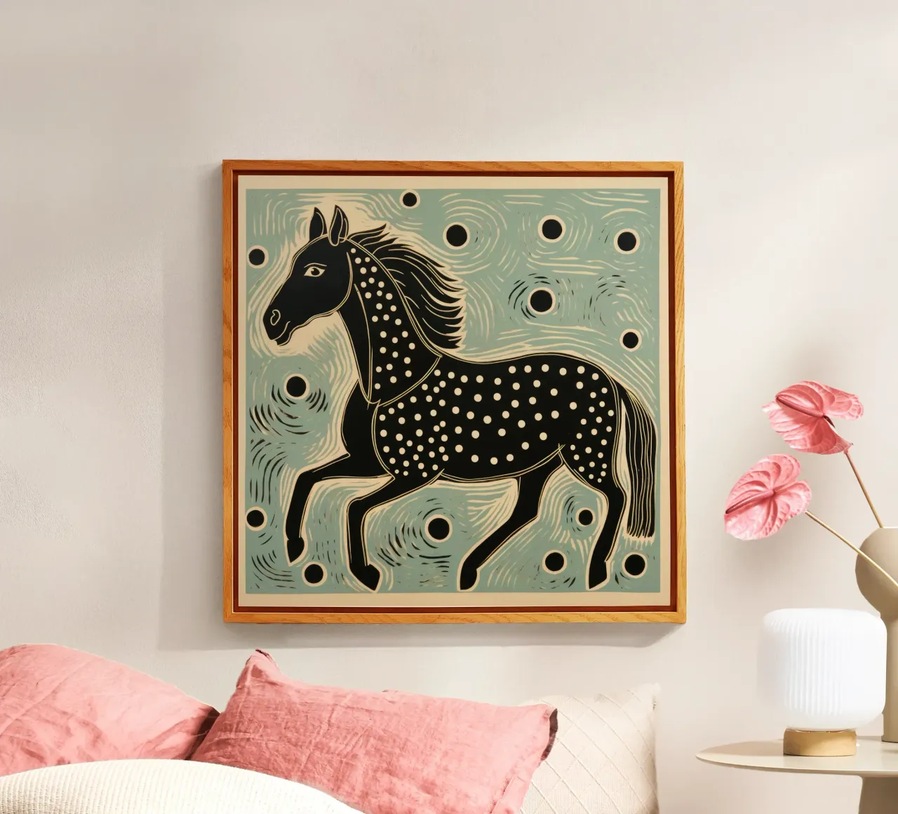 Cavallo verde plexiglass da Minimal Animal Art