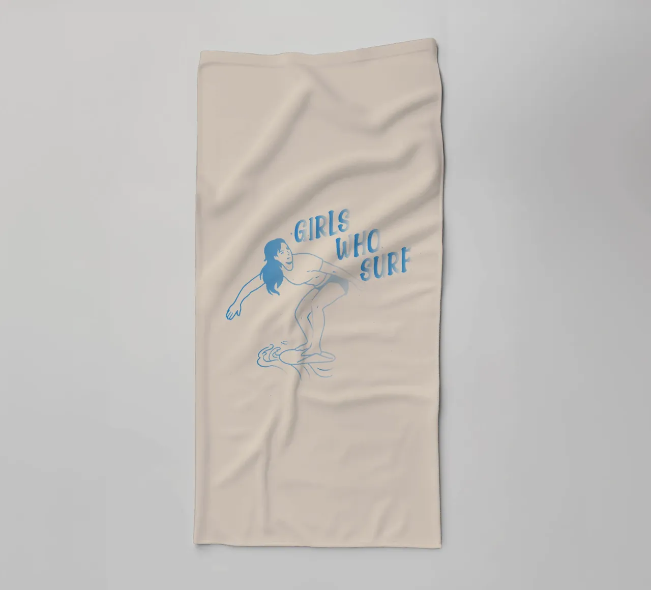 Ragazze che fanno surf asciugamano da bagno da Gunawan Rb
