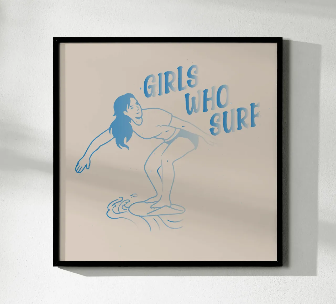 Ragazze che fanno surf carta hahnemühle da Gunawan Rb