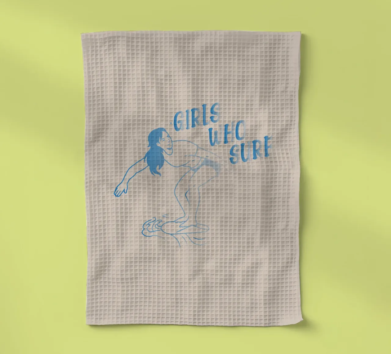 Ragazze che fanno surf canovaccio da cucina da Gunawan Rb