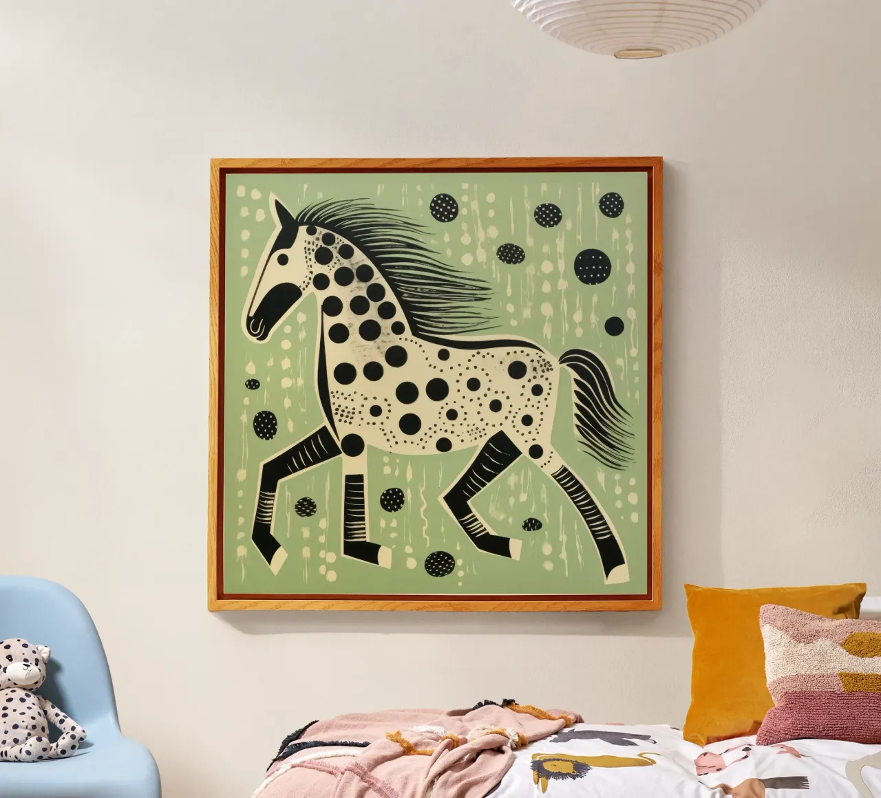 Cavallo verde plexiglass da Minimal Animal Art