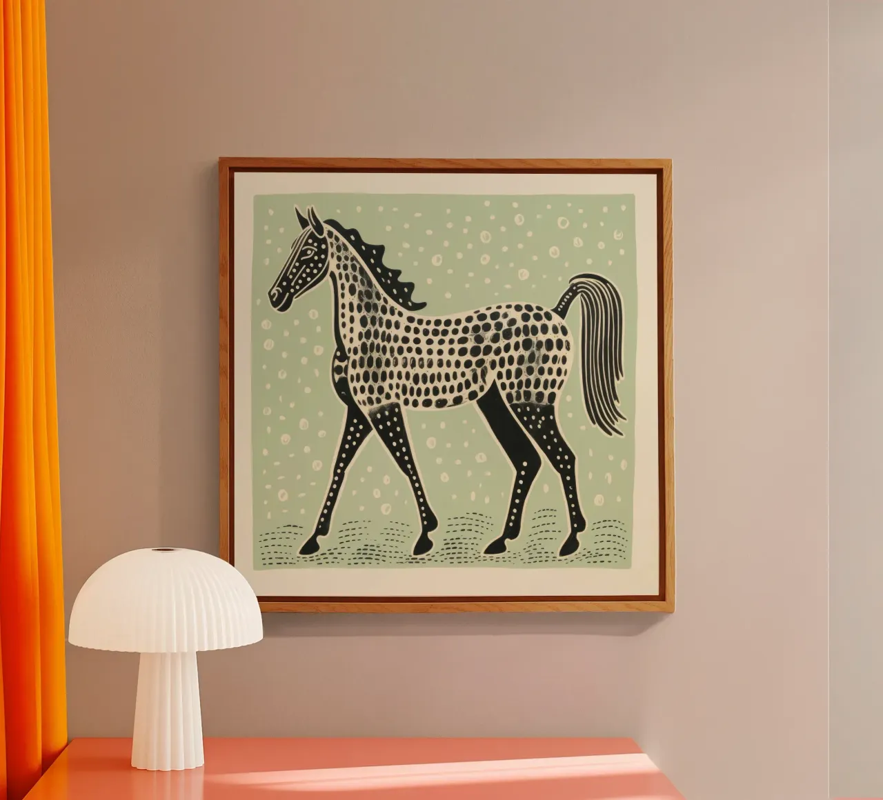 Cavallo verde plexiglass da Minimal Animal Art