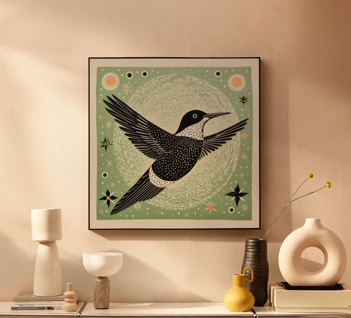 Colibrì verde plexiglass da Minimal Animal Art