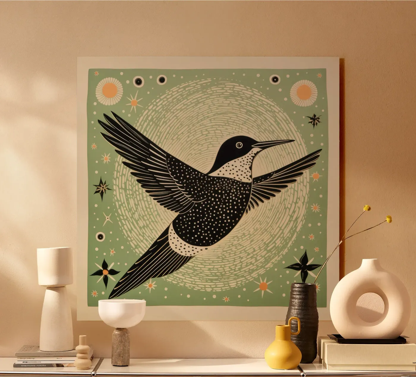 Colibrì verde plexiglass da Minimal Animal Art