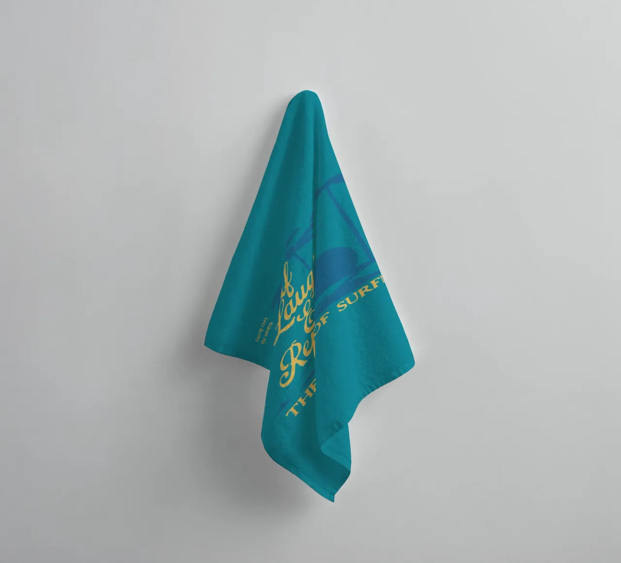 Surf Laugh Eat Repeat asciugamano da bagno da Gunawan Rb