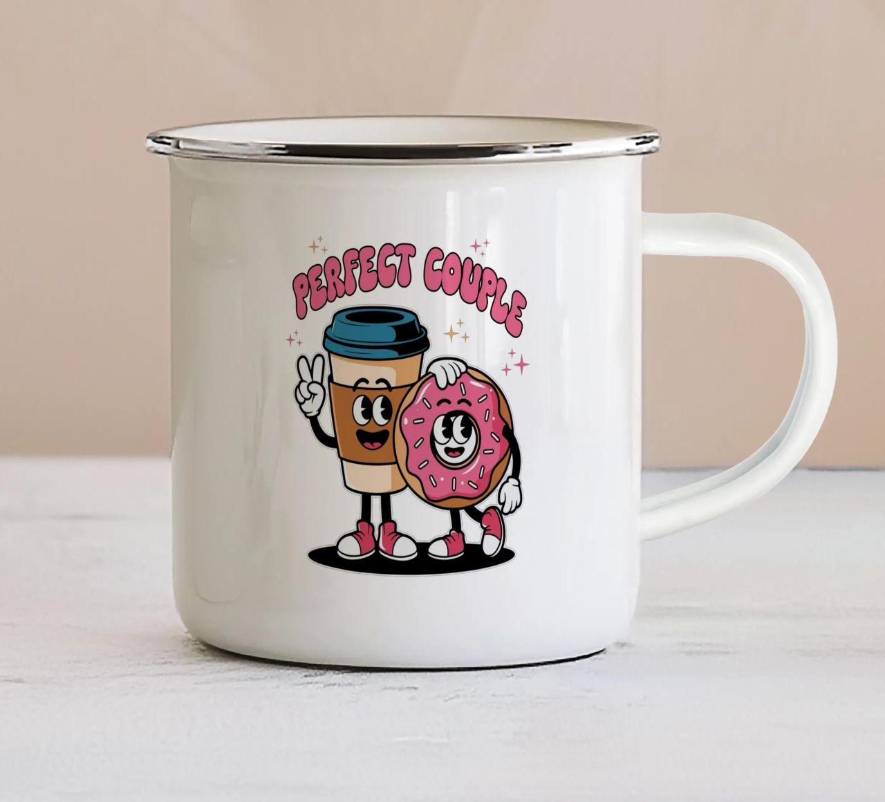 Perfect Couple tazza in smalto da edsonramosart