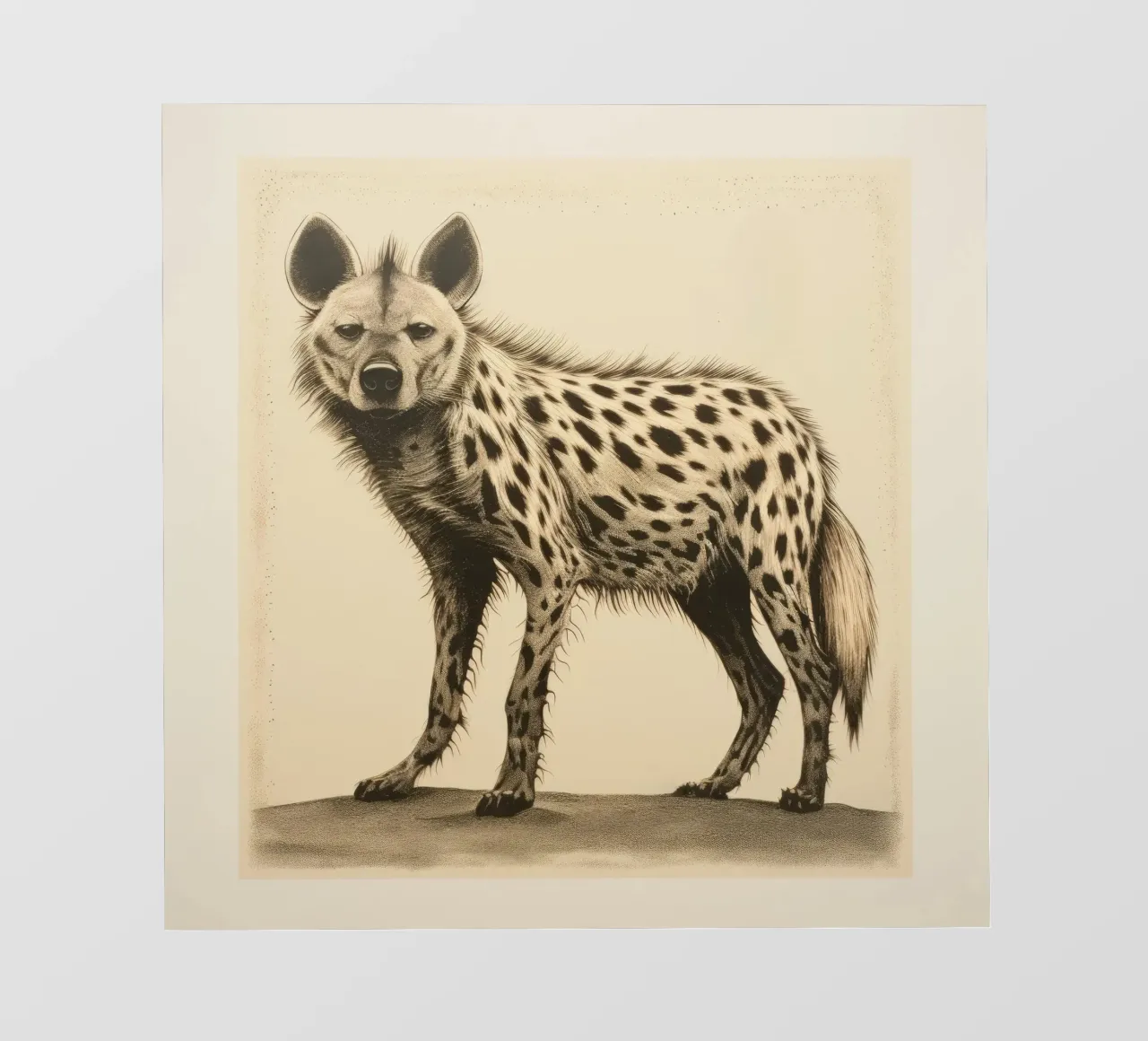 Green Hyena 3 photo wallpaper by Minimal Animal Art