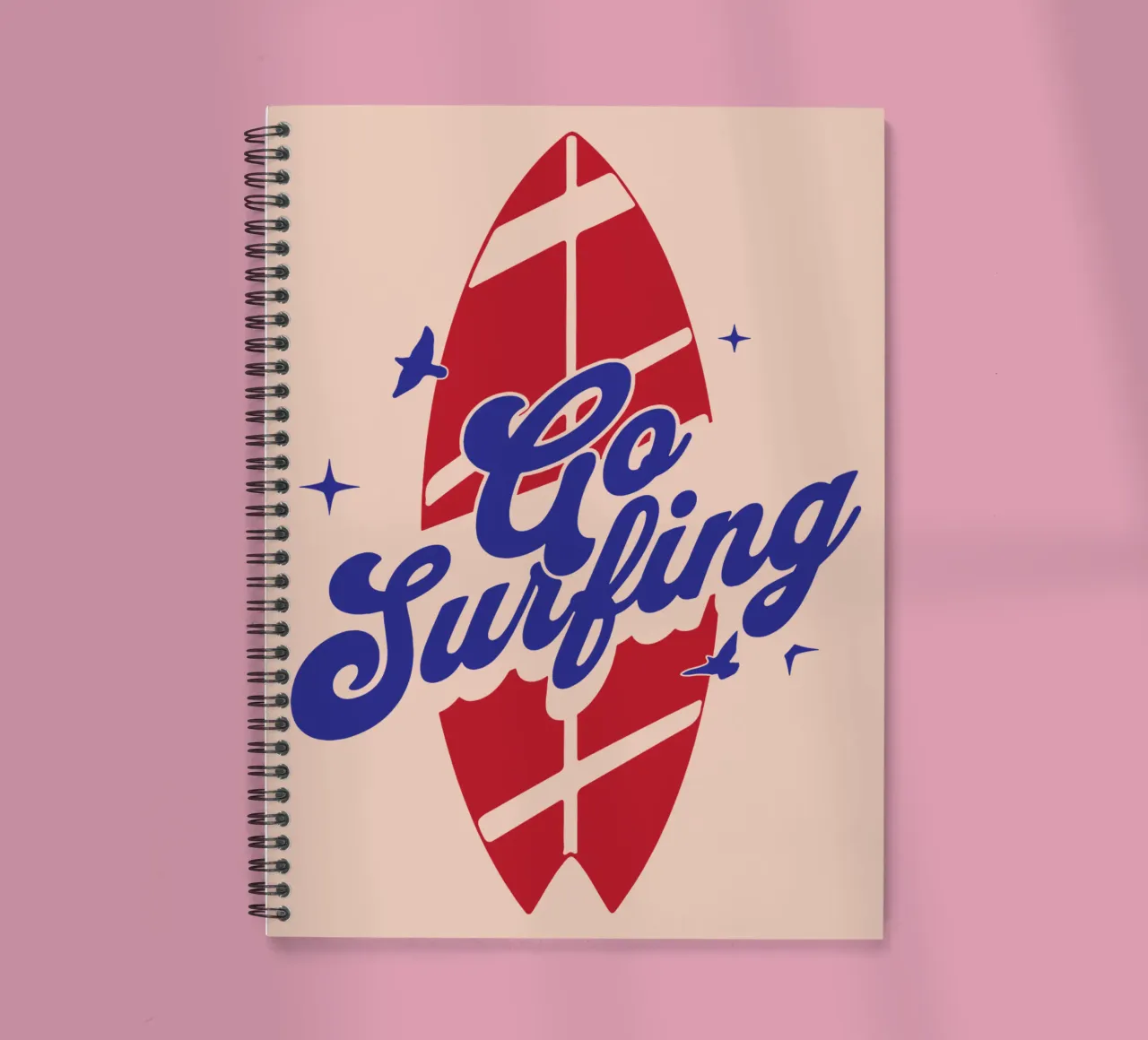 Ga surfen notitieboek met spiraal van Gunawan Rb