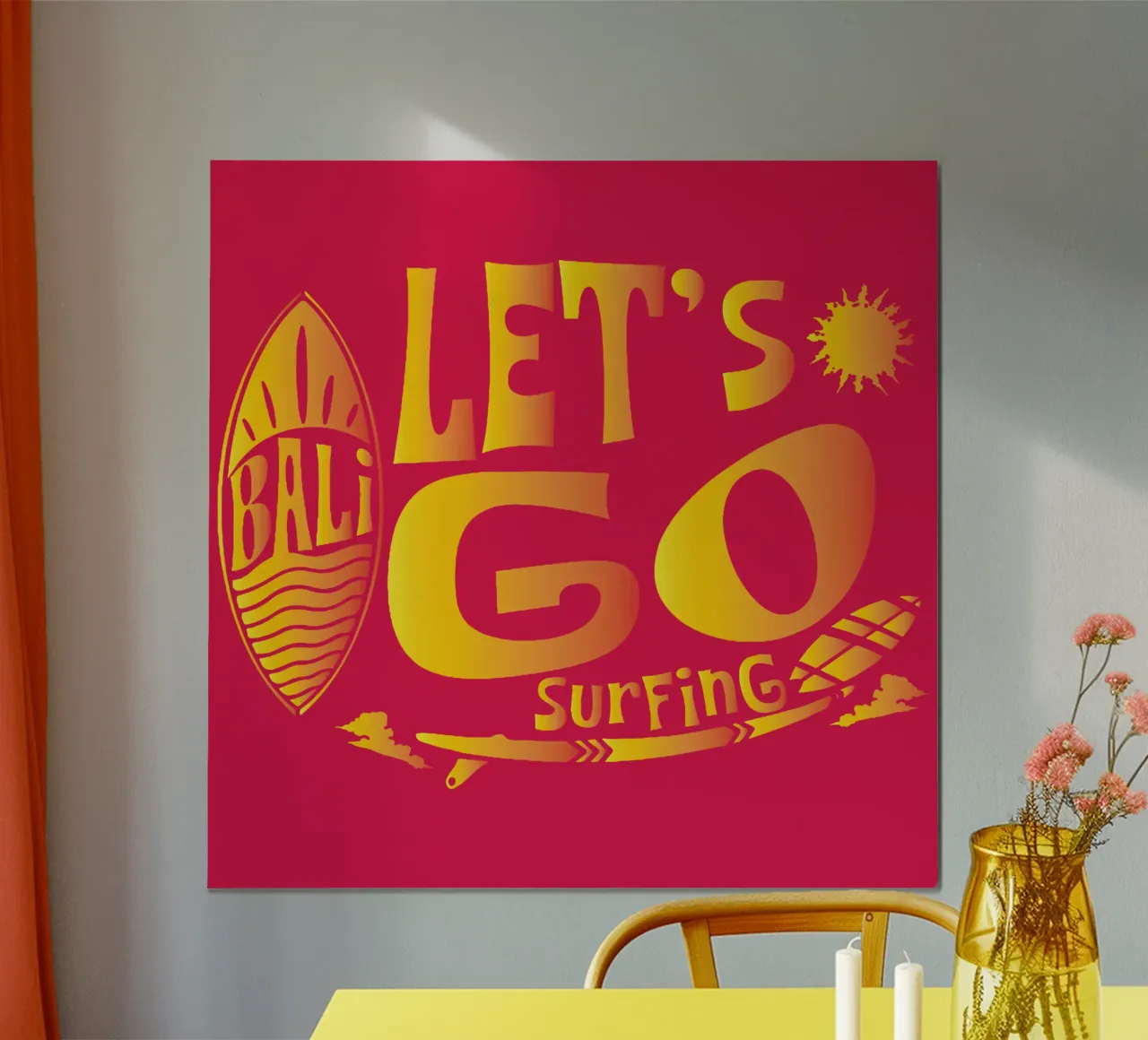 Andiamo a fare surf poster da Gunawan Rb