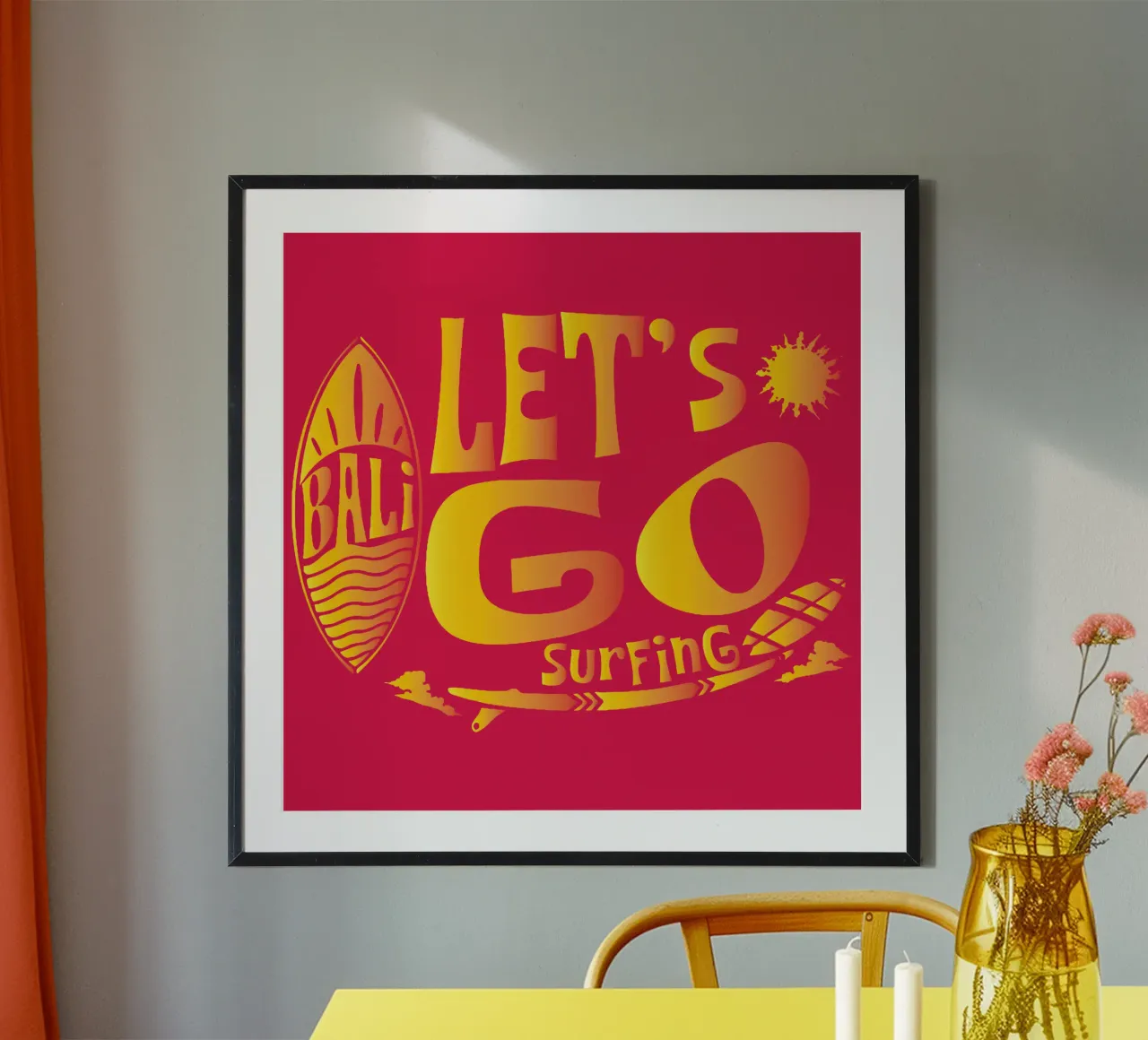Andiamo a fare surf poster da Gunawan Rb