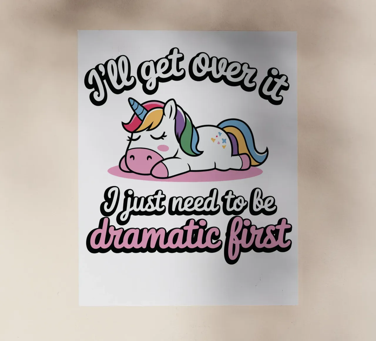 I'll get over it, I just need to be dramatic first pellicola backlit da edsonramosart