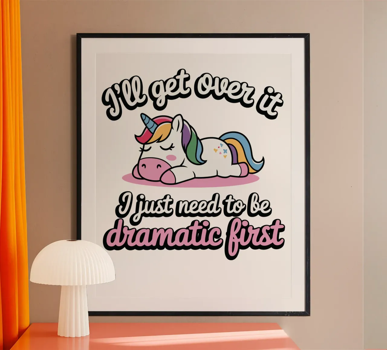 I'll get over it, I just need to be dramatic first carta hahnemühle da edsonramosart