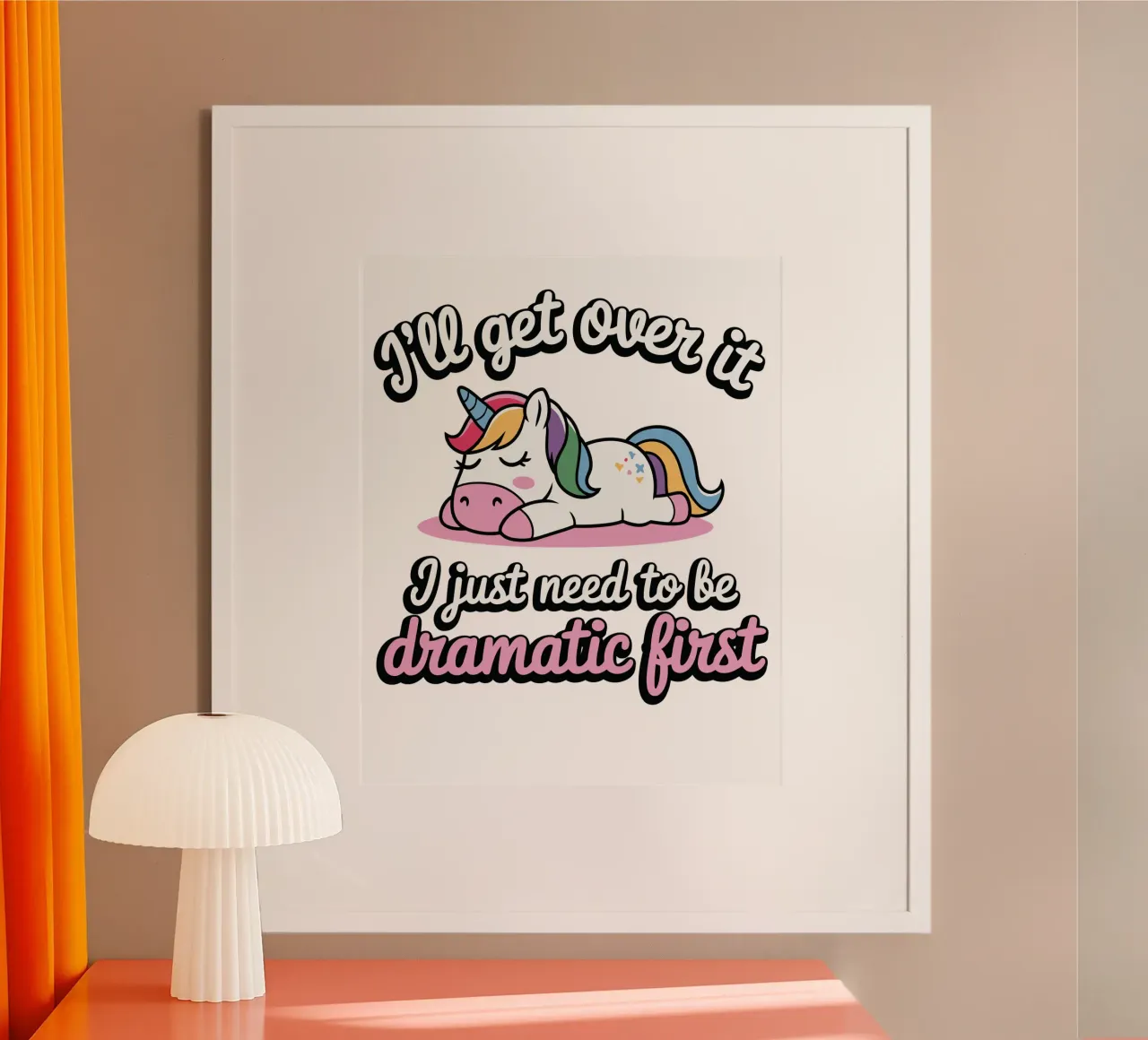 I'll get over it, I just need to be dramatic first carta hahnemühle da edsonramosart