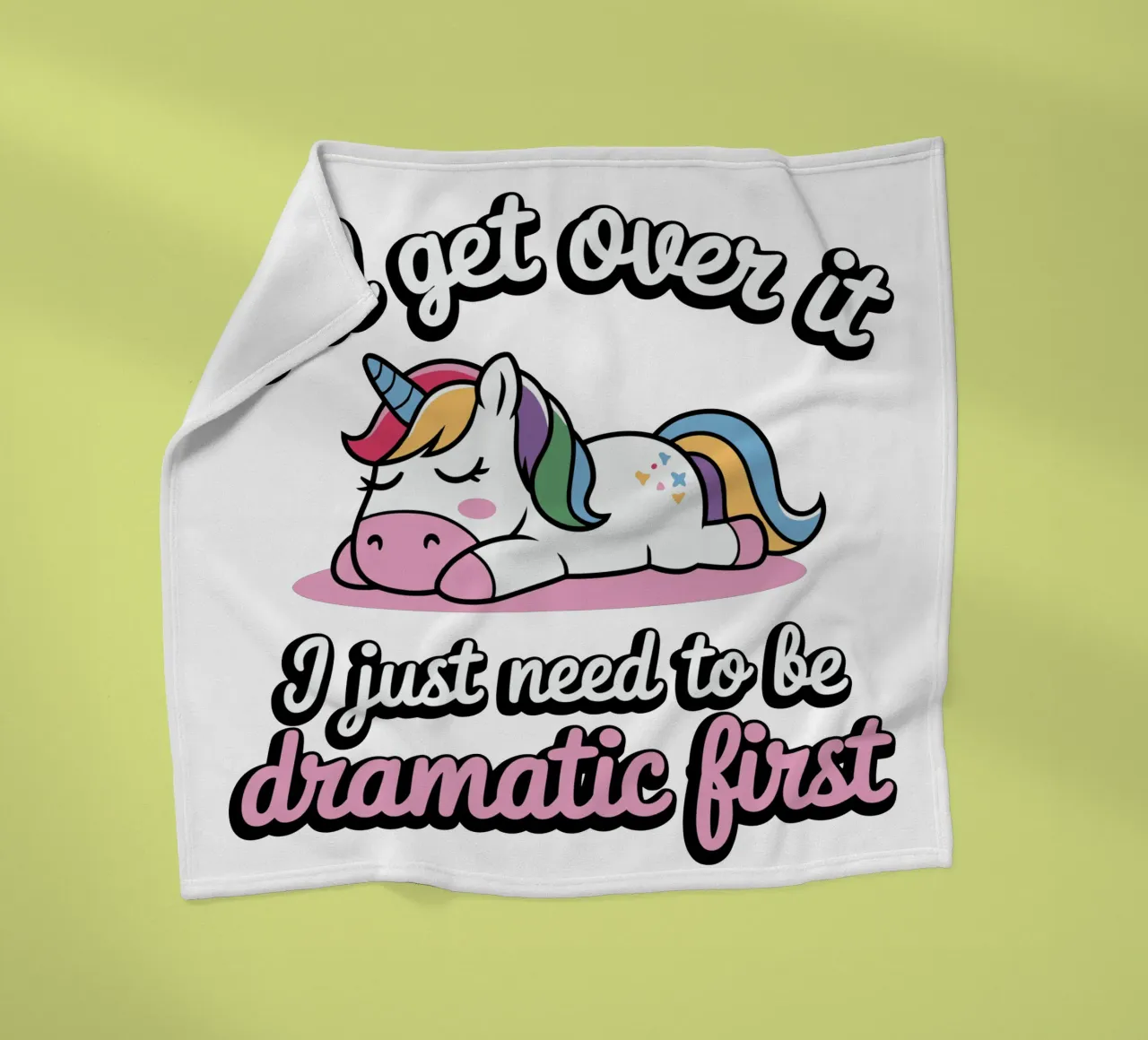 I'll get over it, I just need to be dramatic first coperta in pile da edsonramosart