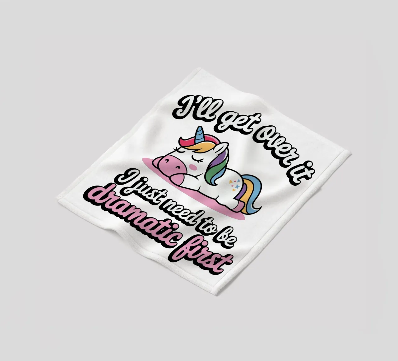 I'll get over it, I just need to be dramatic first coperta in pile da edsonramosart