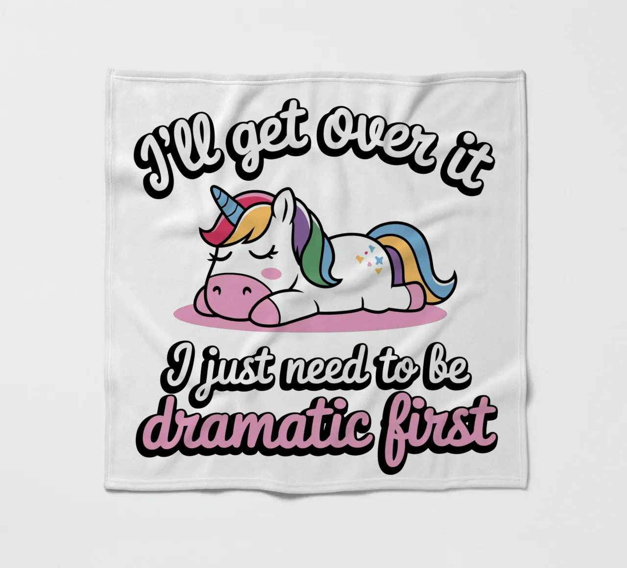 I'll get over it, I just need to be dramatic first coperta in pile da edsonramosart
