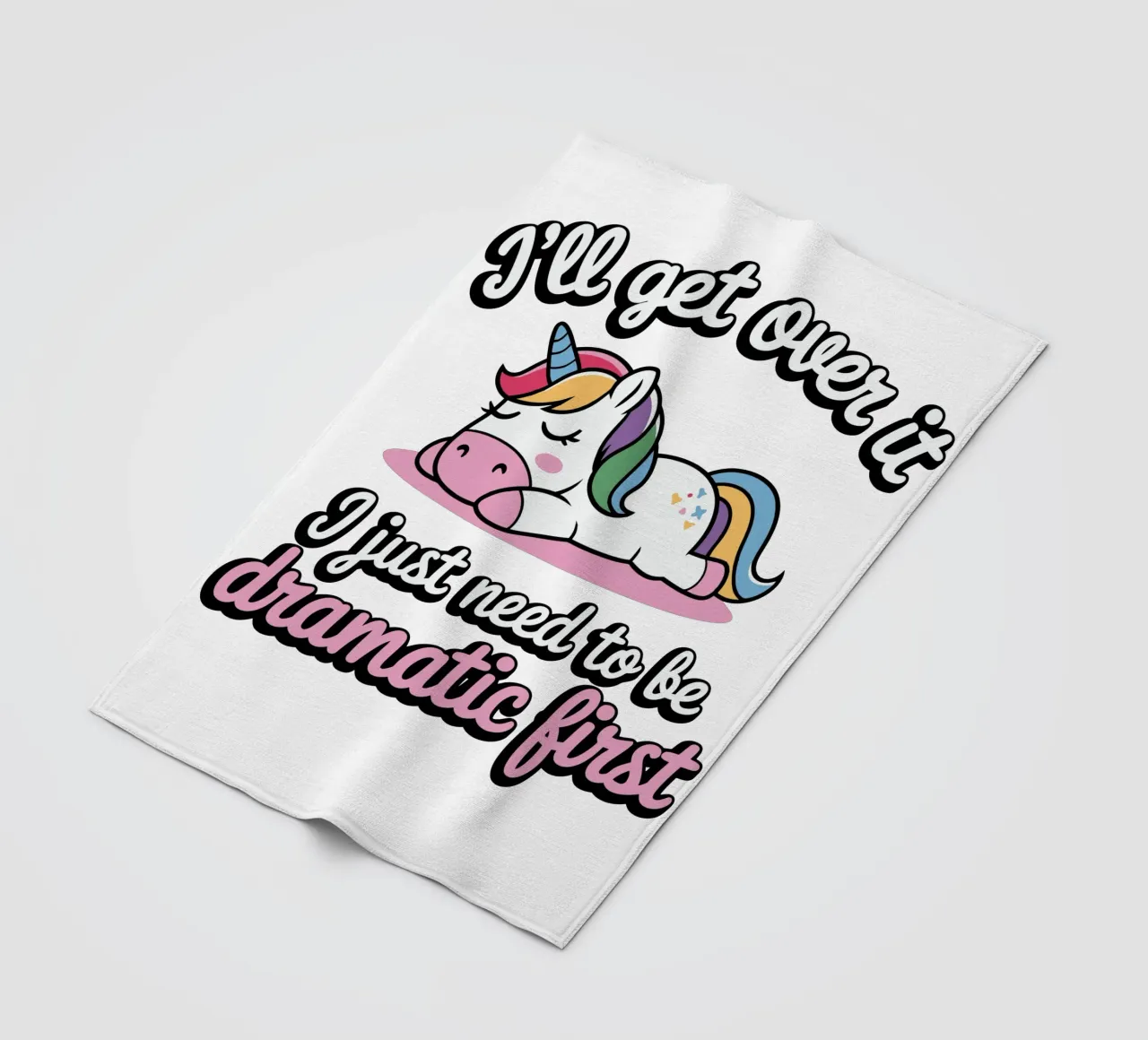 I'll get over it, I just need to be dramatic first coperta in pile da edsonramosart