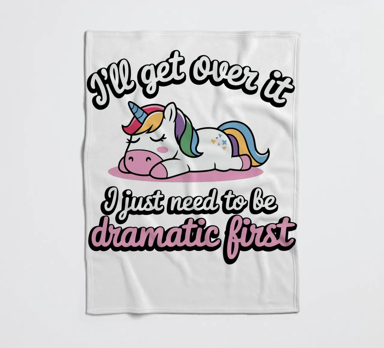 I'll get over it, I just need to be dramatic first coperta in pile da edsonramosart