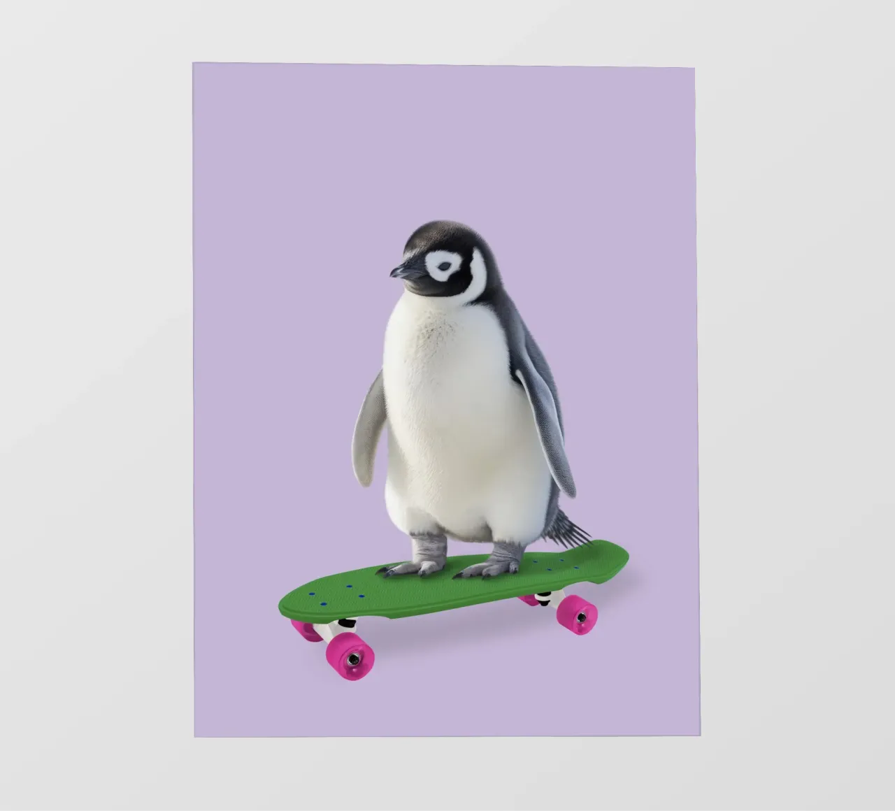 Skate Penguin photo wallpaper by Dagmar Pels