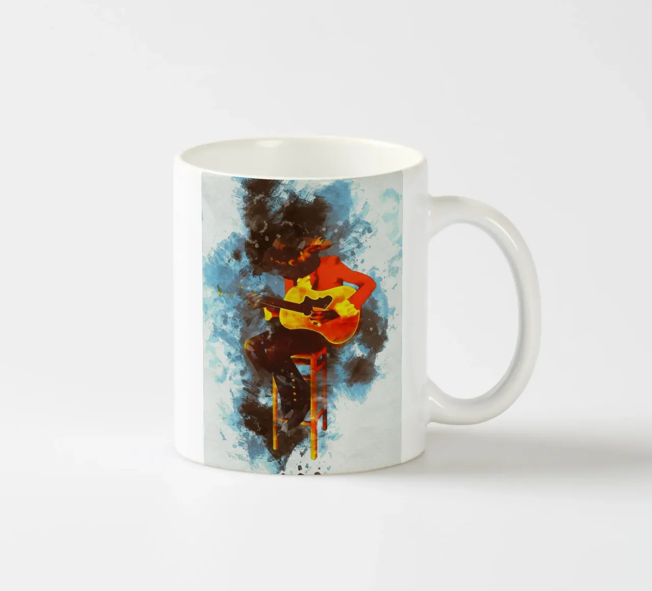 Macchia di mitra ritratto tazza in ceramica da Gunawan Rb