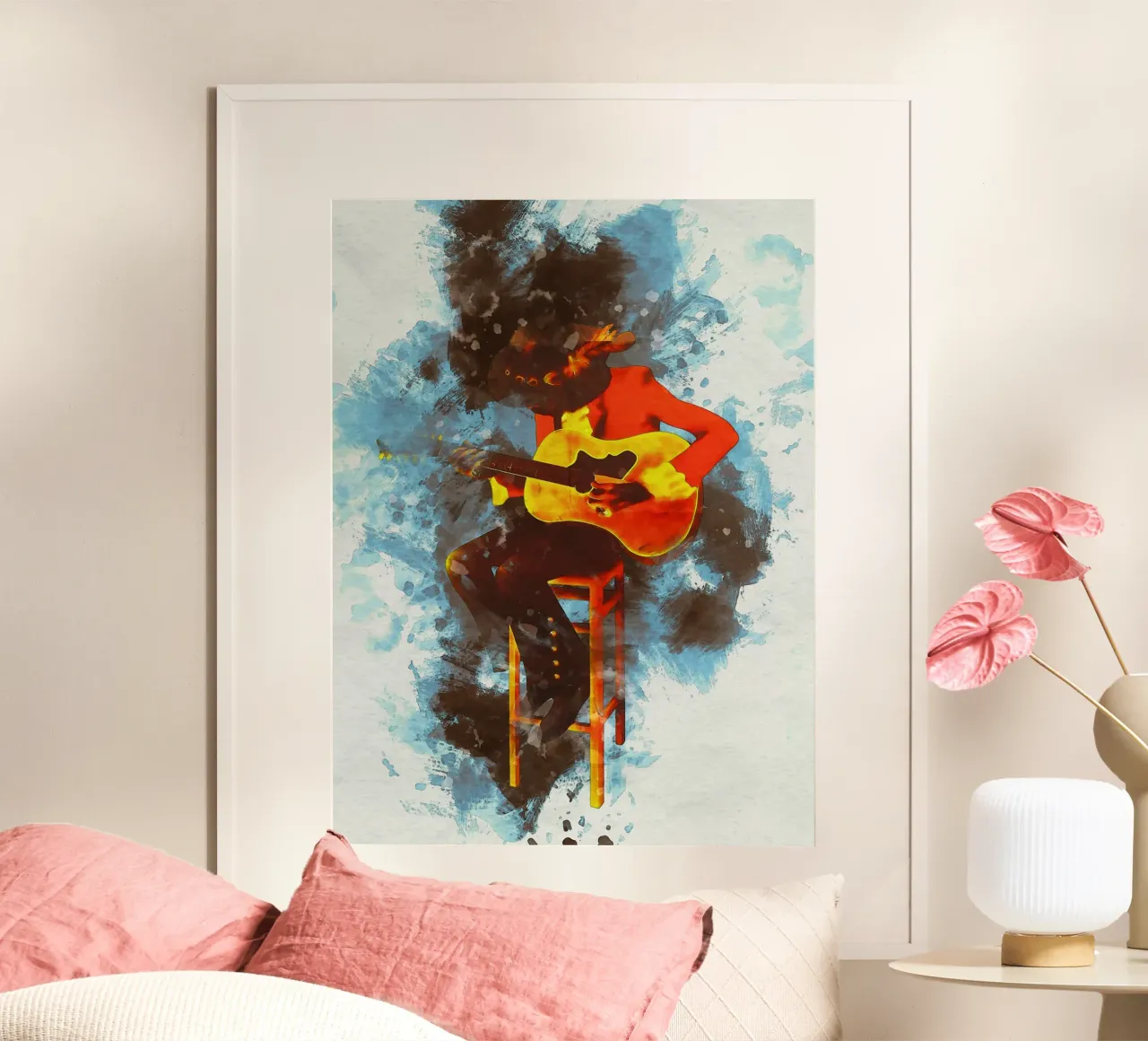 Macchia di mitra ritratto poster da Gunawan Rb