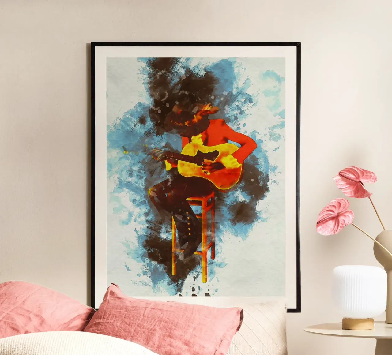 Macchia di mitra ritratto poster da Gunawan Rb