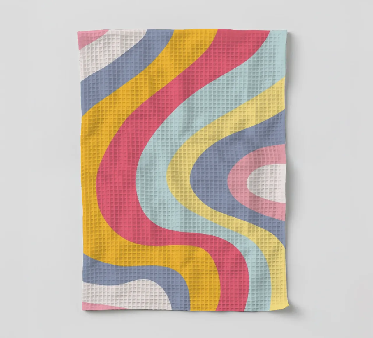 Groovy Swirls Pastell theedoek van BAINAI