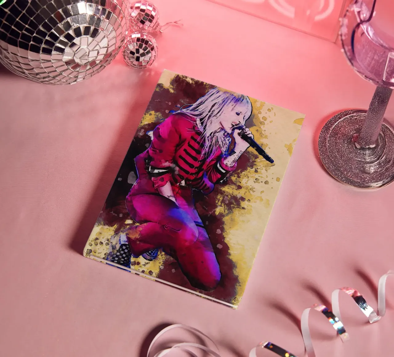 Smudge of Portrait Hayley Williams notebook by Gunawan Rb