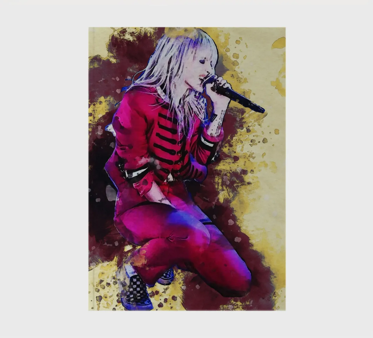 Smudge of Portrait Hayley Williams notebook by Gunawan Rb