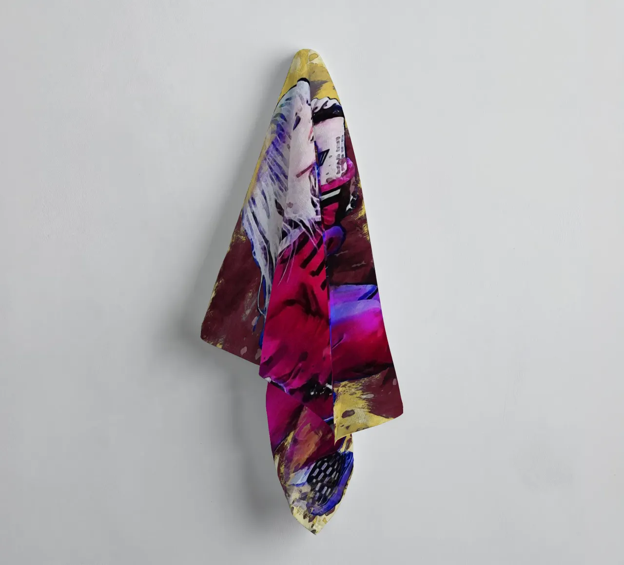 Smudge of Portrait Hayley Williams towel by Gunawan Rb