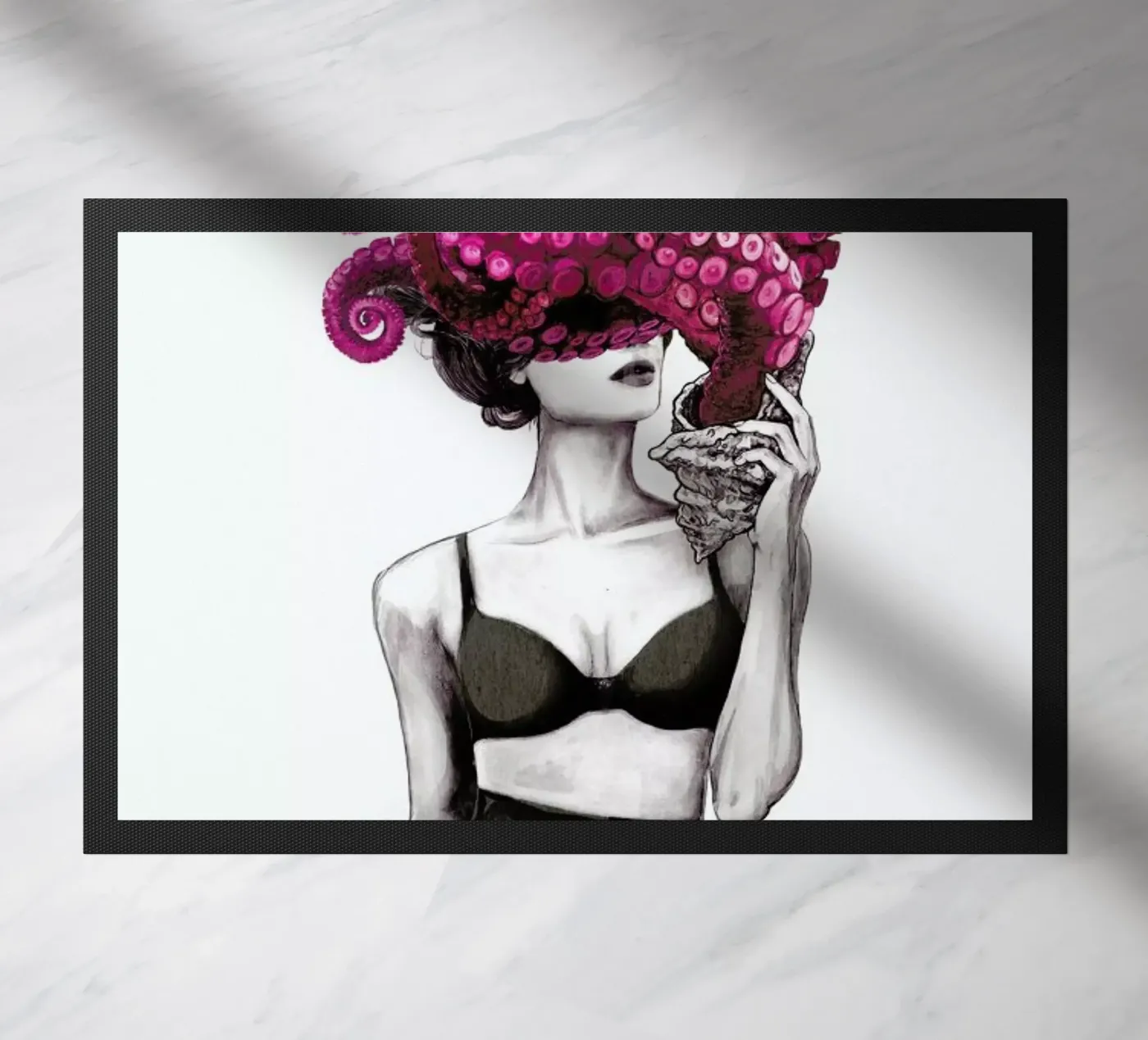 Ocean doormat by Laura Graves