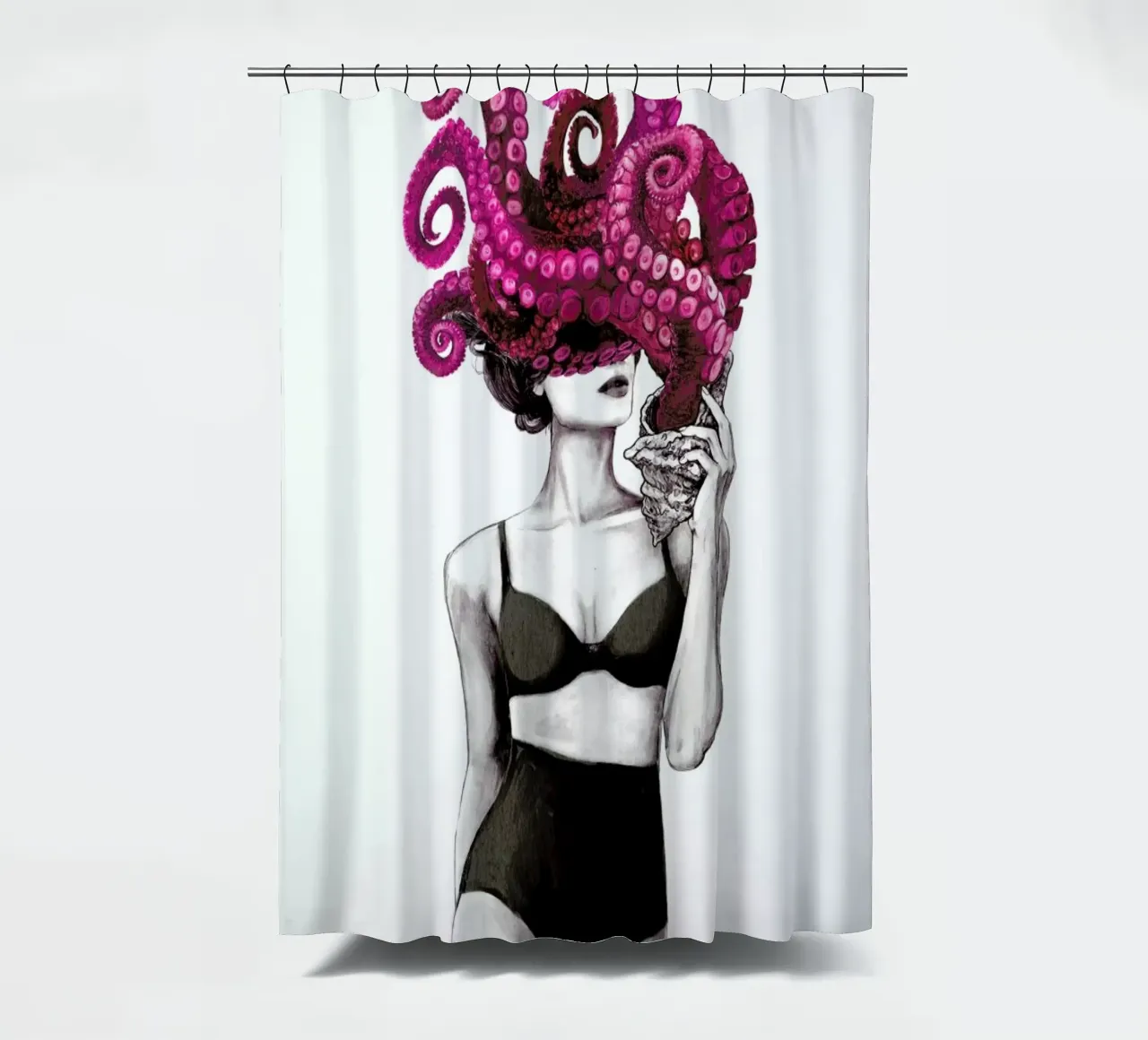 Ocean shower curtain by Laura Graves