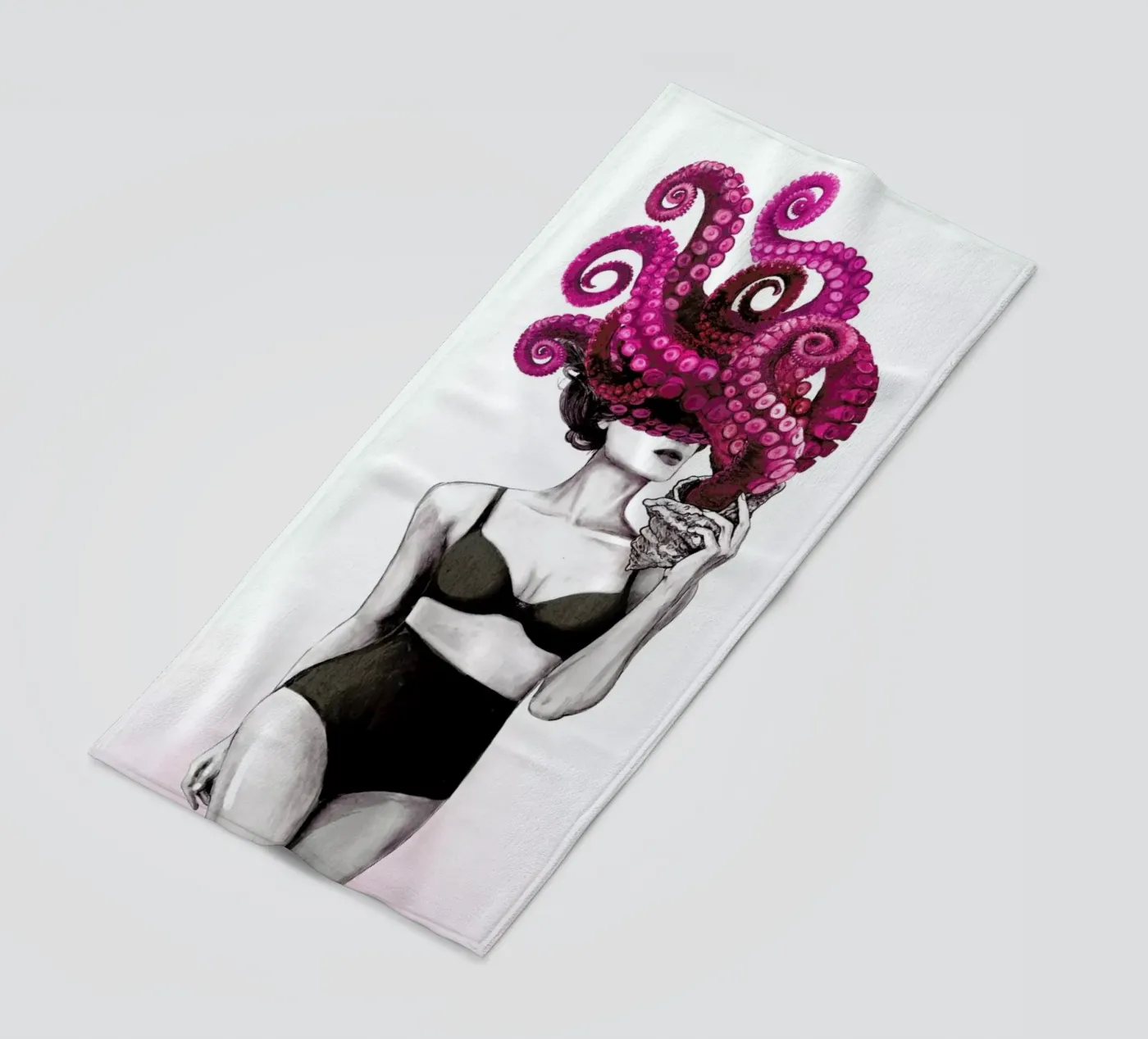 Ocean beach towel by Laura Graves