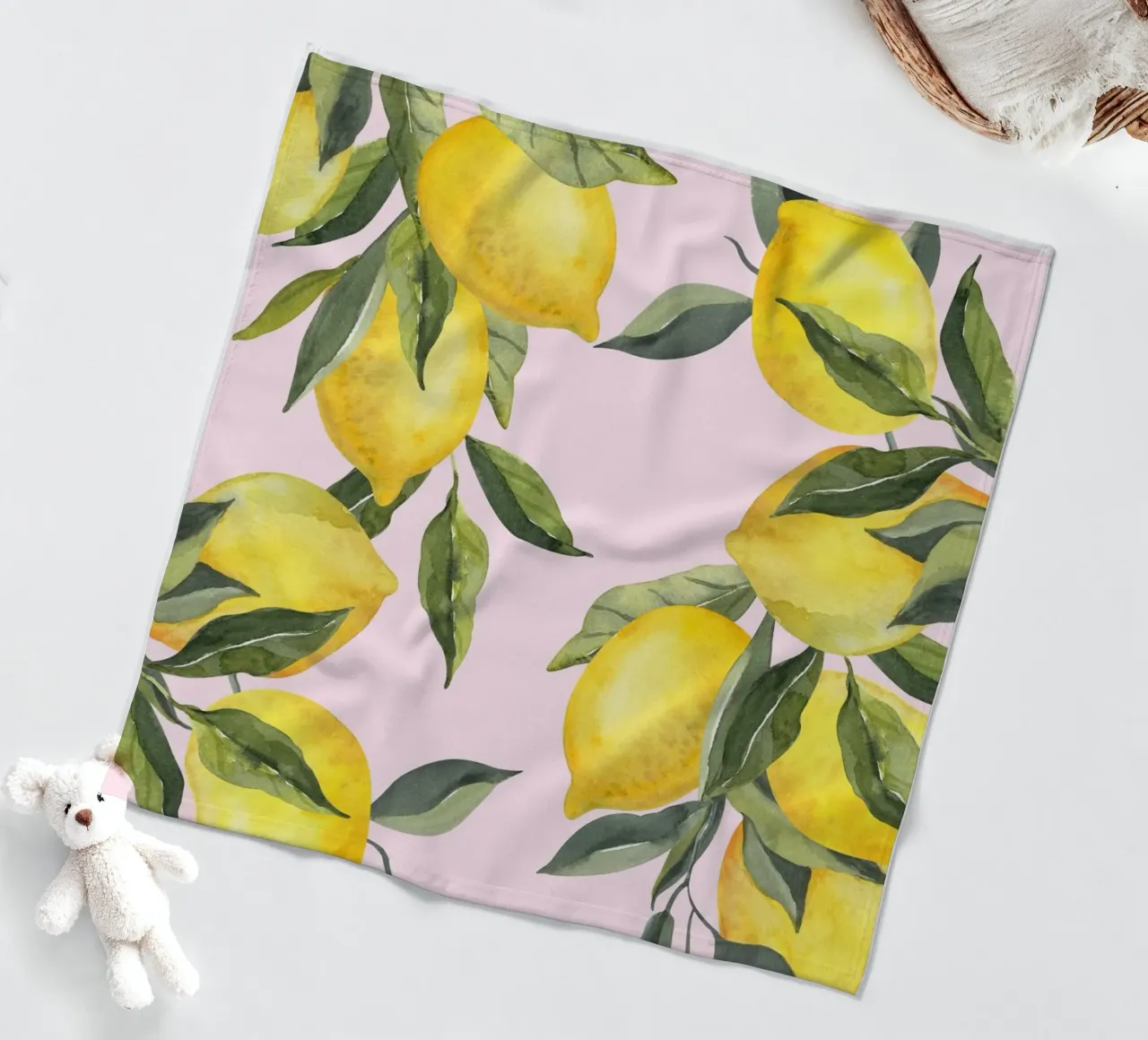 Zitrone drucken, Zitrone Wandkunst, Obst Poster, Italienisch drucken Fleecedecke von Bella Studio