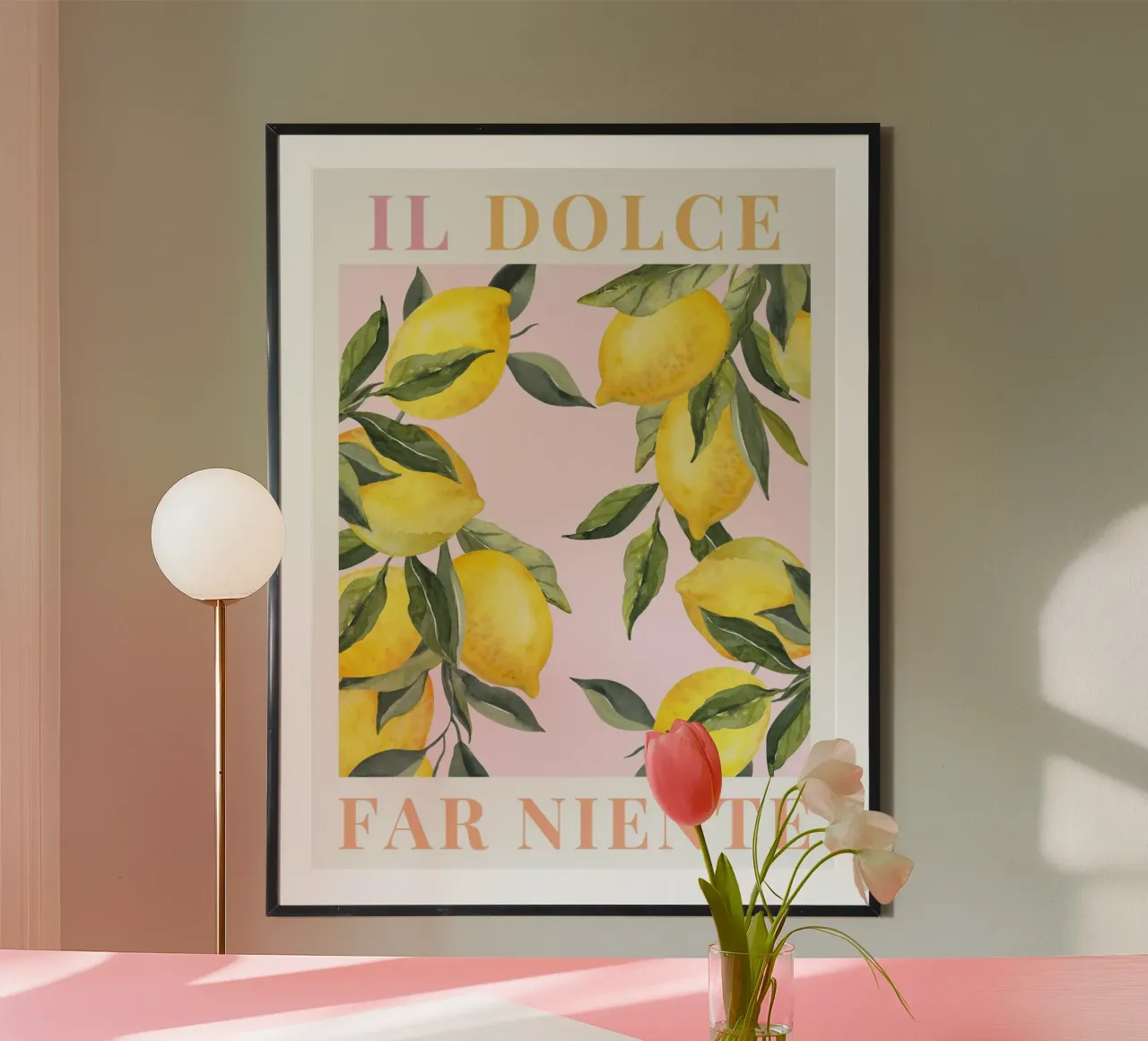 Zitrone drucken, Zitrone Wandkunst, Obst Poster, Italienisch drucken Poster von Bella Studio
