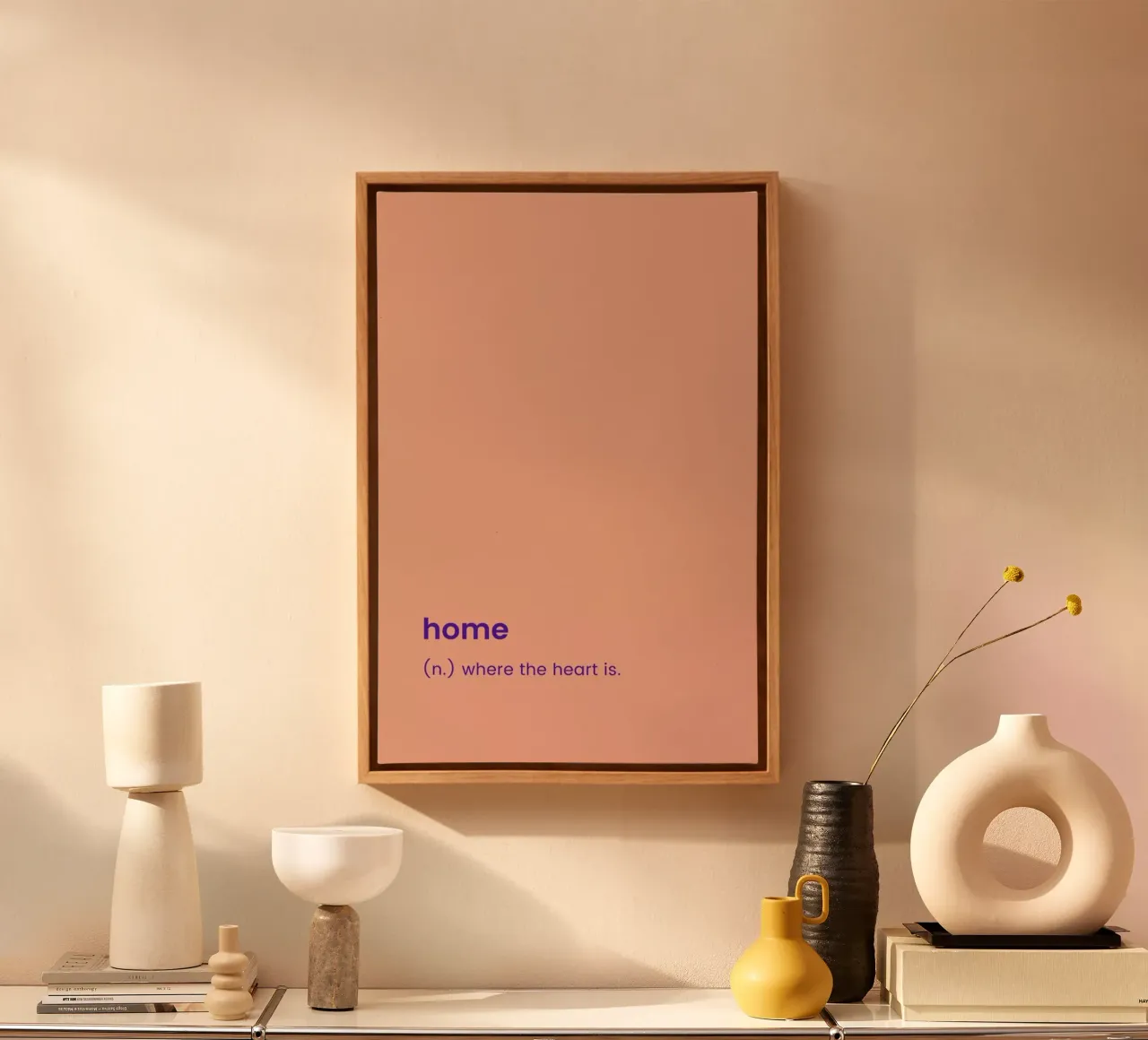 For the New Home canvas met Baklijst van Studio One