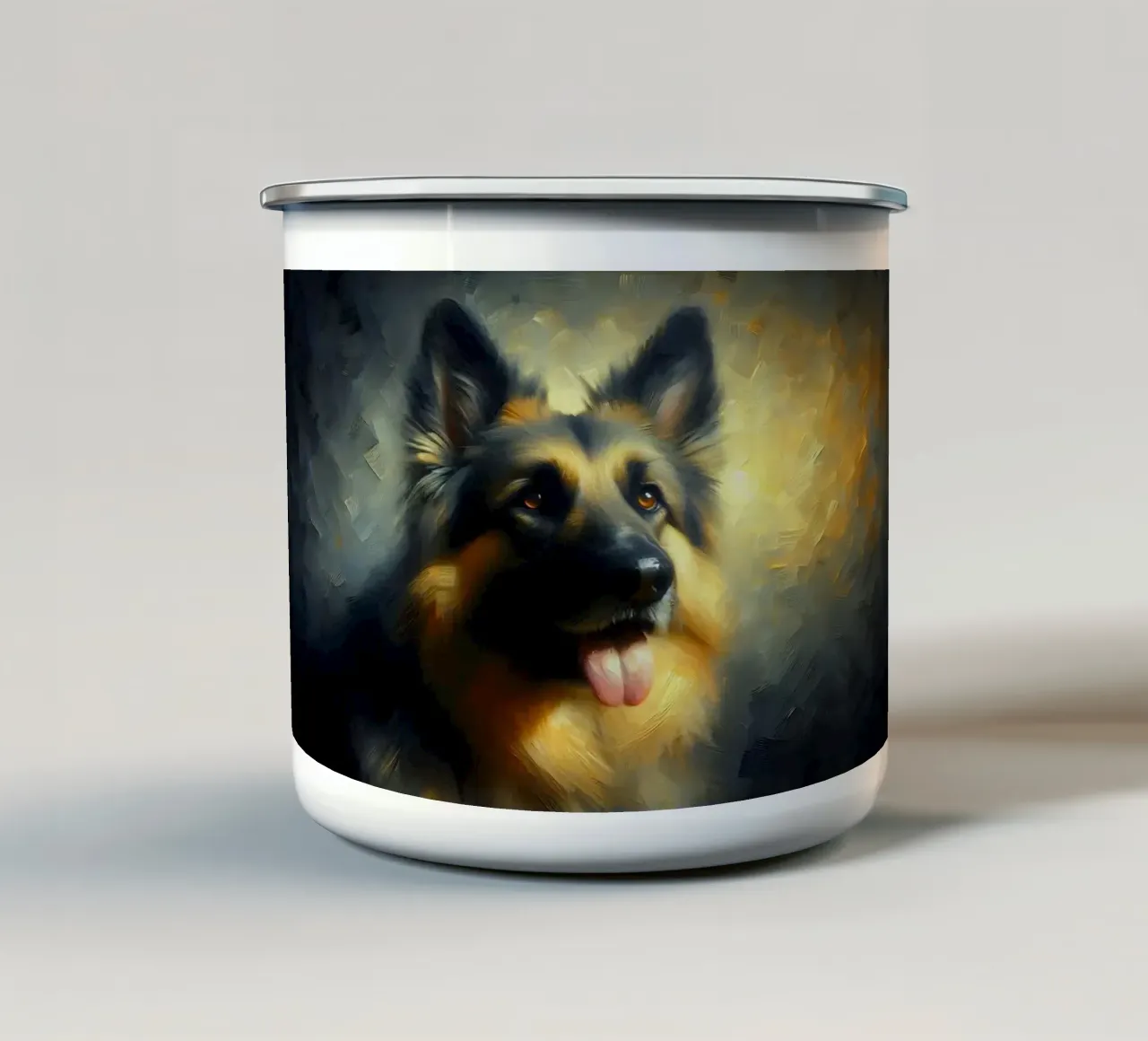 Cane da pastore - immagine animale tazza in smalto da hunde-katzen-tiere